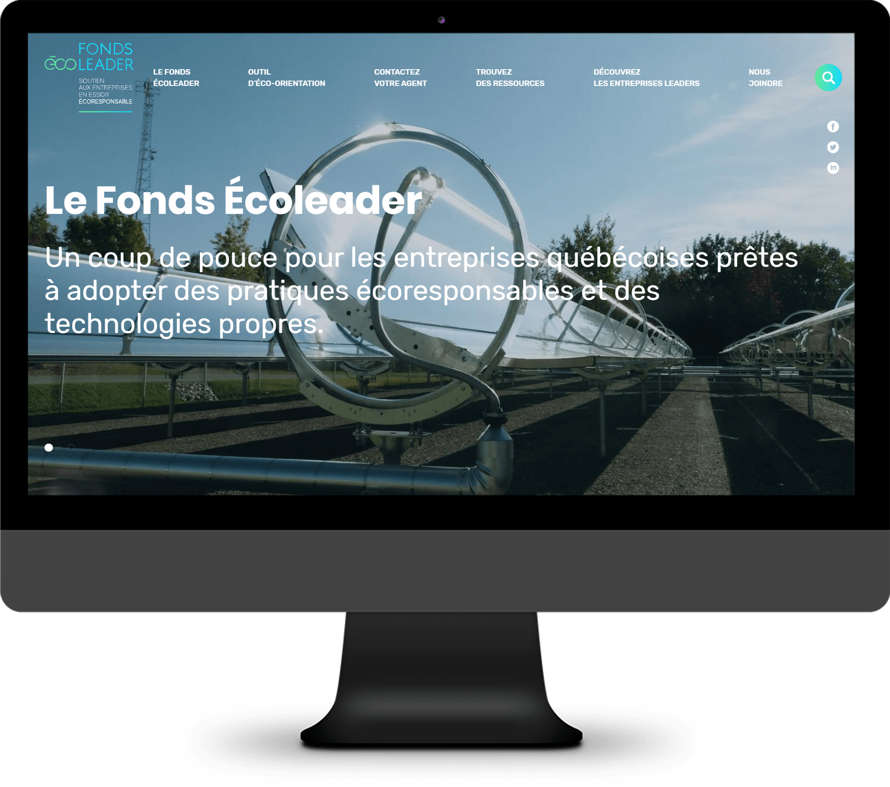 Fonds Écoleader - Création de site internet & application web sur mesure